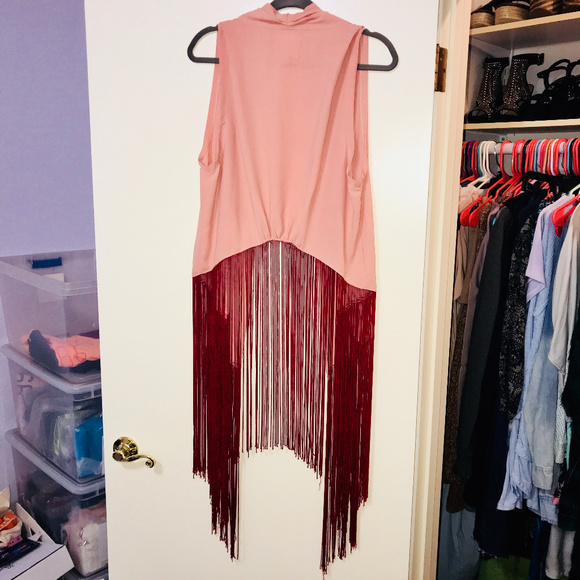 LINE & DOT Fringe Festival Cardigan Vest | AA - Picture 8 of 8